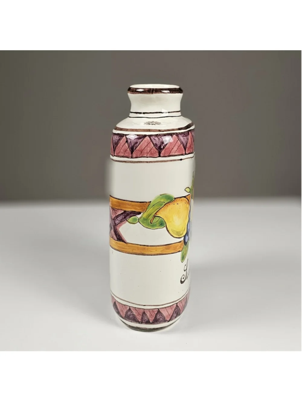 Vintage Ceramiche Giacomini Orvieto Italian Pottery Succo Di Pere Pear Jar